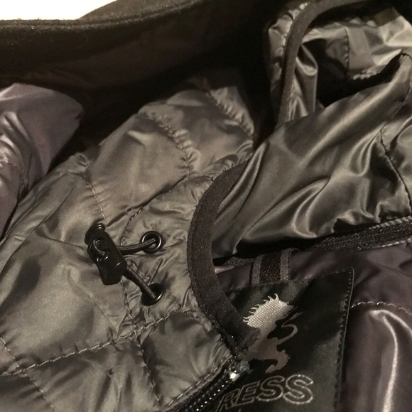 Express Tech Wool Button Zip Coat - Picture 7 of 12